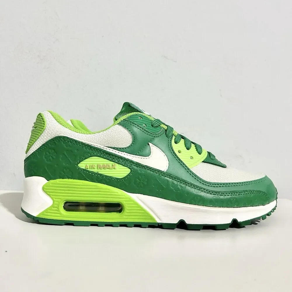 Nike Air Max 90 “St. Patrick’s Day” Men’s Size 8 Green White Lifestyle Sneakers